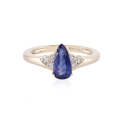 14K Unheated Luc Yen Sapphire Gold Ring (AMAYANI)