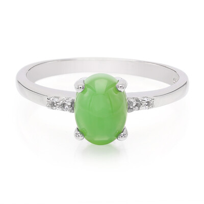 Imperial Chrysoprase Silver Ring