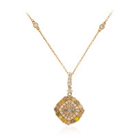 14K SI2 Fancy Diamond Gold Necklace (CIRARI)