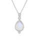 Blue Moonstone Silver Necklace (KM by Juwelo)