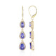 9K Tanzanite Gold Earrings