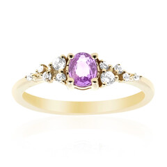 9K Ceylon Purple Sapphire Gold Ring