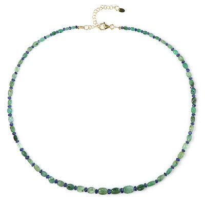 Zambian Emerald Silver Necklace