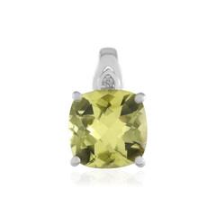 Lemon Quartz Silver Pendant