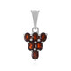 Red Garnet Silver Pendant