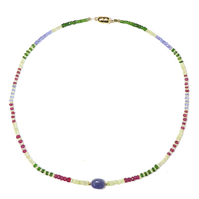 Tanzanite Silver Necklace (Riya)