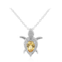 Citrine Silver Necklace