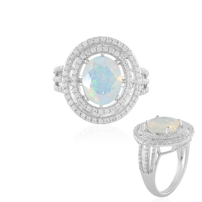 Welo Opal Silver Ring