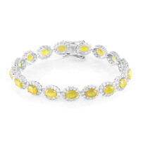 Madagascar Yellow Sapphire Silver Bracelet