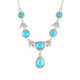 Sleeping Beauty Turquoise Silver Necklace