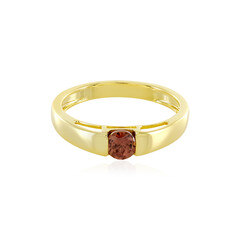 Red Zircon Silver Ring