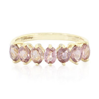 10K Unheated Padparadscha Sapphire Gold Ring