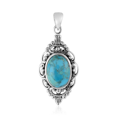 Kingman Blue Mojave Turquoise Silver Pendant (Art of Nature)