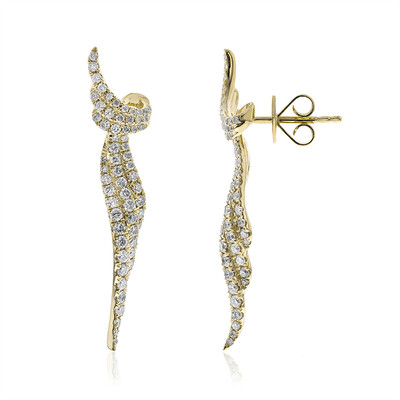 14K SI2 (H) Diamond Gold Earrings (CIRARI)