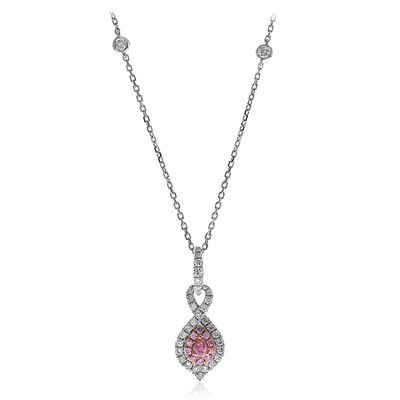 14K I1 Pink Diamond Gold Necklace (CIRARI)