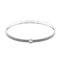 Welo Opal Silver Bangle