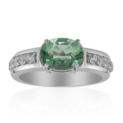 Green Fluorite Silver Ring (Pallanova)