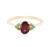 9K Nigerian Pink Tourmaline Gold Ring