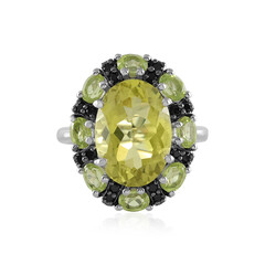 Ouro Verde Quartz Silver Ring