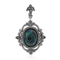 Abalone Shell Silver Pendant (Annette classic)