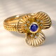 9K Blue Sapphire Gold Ring (Ornaments by de Melo)