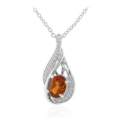 Madeira Citrine Silver Necklace