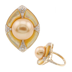 14K South Sea Pearl Gold Ring (CIRARI)