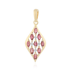 Brazilian Pink Tourmaline Silver Pendant