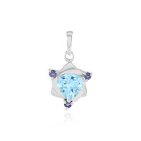 Sky Blue Topaz Silver Pendant