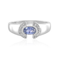 Unheated Ceylon Blue Sapphire Silver Ring