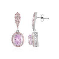 Kunzite Silver Earrings