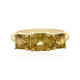 Yellow Zircon Silver Ring