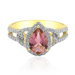 14K Brazilian Pink Tourmaline Gold Ring