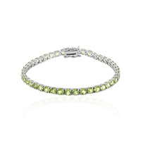 Burmese Peridot Silver Bracelet