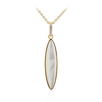 Mother of Pearl Silver Necklace