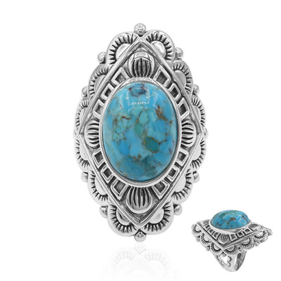 Kingman Blue Mojave Turquoise Silver Ring (Art of Nature)