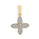 9K SI1 (G) Diamond Gold Pendant (Annette)