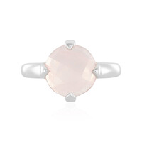 Rose Quartz Silver Ring