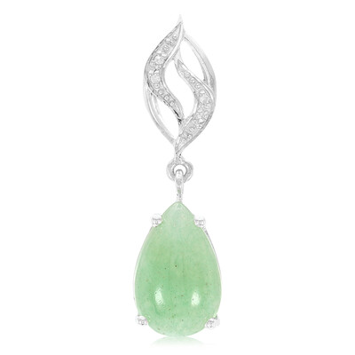 Green Aventurine Silver Pendant