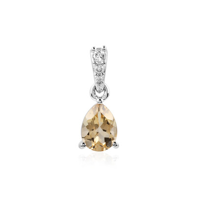 Citrine Silver Pendant