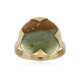 Petrified Wood Silver Ring (Bali Barong)