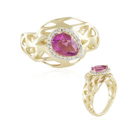 9K Pink Flouorite Gold Ring (Ornaments by de Melo)