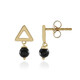 Black Onyx Silver Earrings