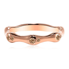 14K SI1 Argyle Rose De France Diamond Gold Ring