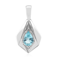 Blue Apatite Silver Pendant (Pallanova)