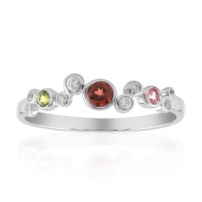 Mozambique Garnet Silver Ring