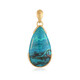 Blue Atacama Opal Silver Pendant