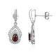 Mozambique Garnet Silver Earrings