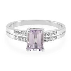 Rose de France Amethyst Silver Ring