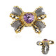 Rose de France Amethyst Silver Ring (Gems en Vogue)